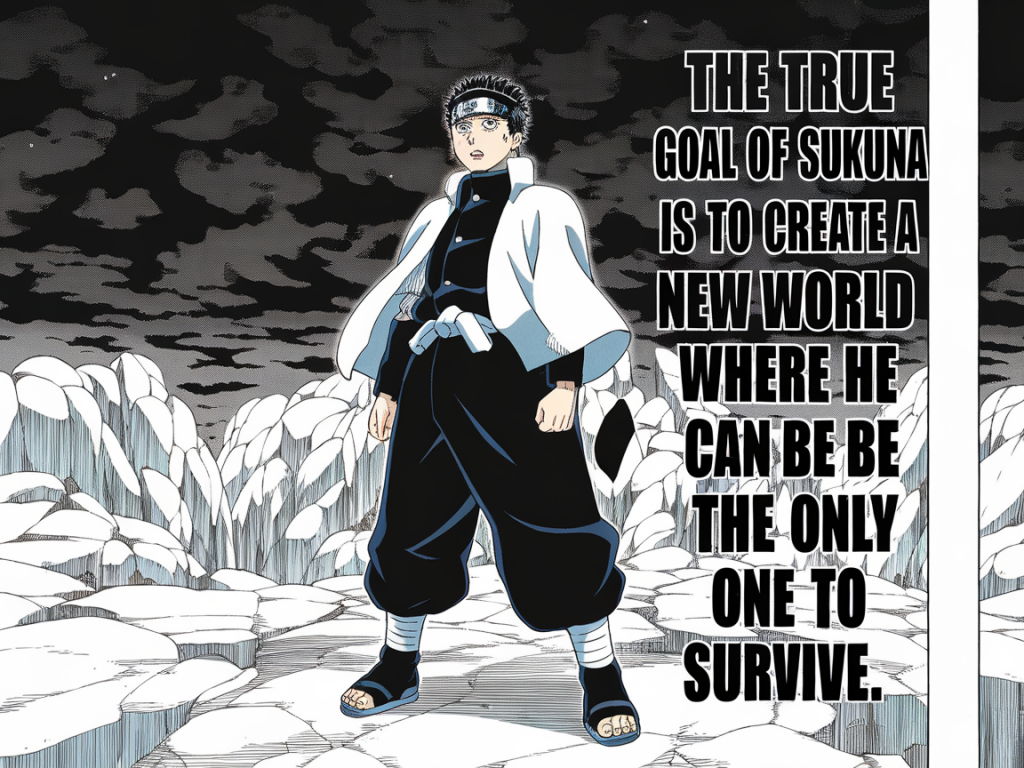 how to theorize sukuna’s true goal using only textual evidence from the manga